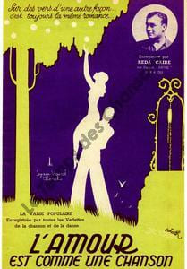 Partition de la chanson : Amour est comme une chanson (L') . Caire Reda - Claret Gaston - Syam,Viaud
