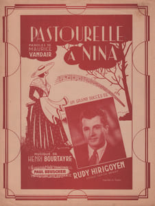 Partition de la chanson : Pastourelle à Nina        