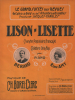 Partition de la chanson : Lison Lisette     Piano seul   Casino de Paris,Alhambra de Bruxelles.  - Borel-Clerc Ch. - 