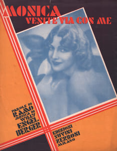 Partition de la chanson : Monica, venite via con me