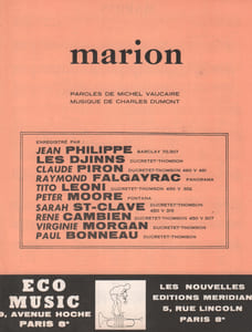 Partition de la chanson : Marion