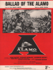 Partition de la chanson : Ballad of the Alamo      Alamo  .  - Tiomkin Dimitri - Webster Paul Francis