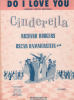 Partition de la chanson : Do i love because you're beautiful      Cinderella  .  - Rodgers Richard - Hammerstein Oscar