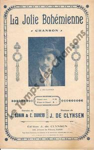 Partition de la chanson : Jolie bohémienne (La) . De Clynsen J. - De Clynsen J. - Duhem Emile,Bonin Jean