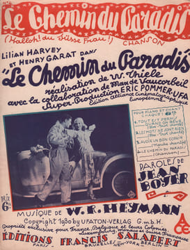 Partition de la chanson : Chemin du Paradis (Le) Chemin du Paradis (Le) . Garat Henry - Heymann W. R. - Boyer Jean