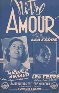 Partition de la chanson : Notre amour
