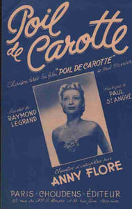 Partition de la chanson : Poil de carotte Poil de carotte