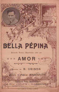 Partition de la chanson : Bella Pepina Chansonnette