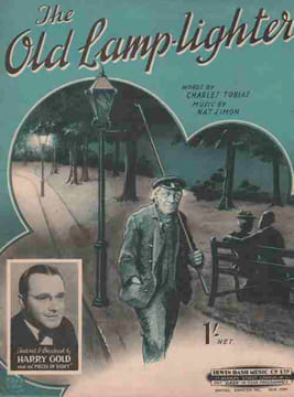 Partition de la chanson : Old lamp-Lighter (The) . Gold Harry - Simon Nat - Tobias Charlie