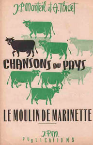 Partition de la chanson : Moulin de Marinette        