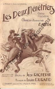 Partition de la chanson : Deux ménétriers (Les)