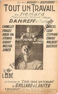 Partition de la chanson : Tout un travail Chansonnette Européen (L')