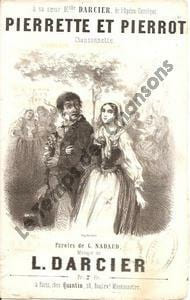 Partition de la chanson : Pierrette et Pierrot       Chansonnette 