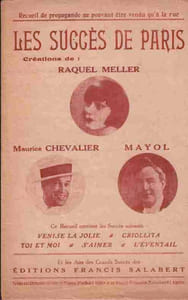 Partition de la chanson : Succès de Paris (Les) "Recueil de propagande ne pouvant être vendu qu'à la rue " Ce recueil contient : - Venise la jolie - Criollita - Toi et moi - S'aimer - L'éventail