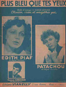 Partition de la chanson : Plus bleu que tes yeux