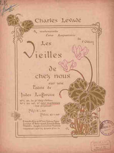 Partition de la chanson : Vieilles de chez nous (Les) A Mademoiselle Cora Lapacerie, N°2, ton original, pour voix moyenne      Poésie 