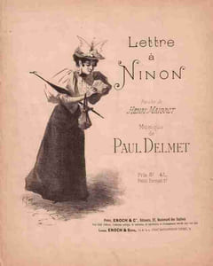 Partition de la chanson : Lette à Ninon