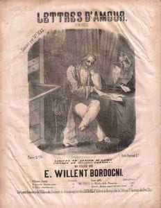 Partition de la chanson : Lettres d'amour Scotch à l'intérieur Romance