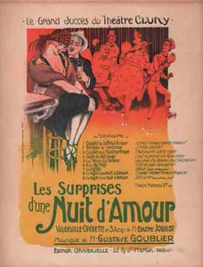 Partition de la chanson : Lettres d'amour (Les) Surprises d'une nuit d'amour (Les)