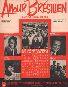 Partition de la chanson : Amour Brésilien  Andorinha preta      