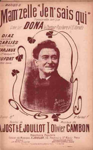 Partition de la chanson : Mam'zelle " Je n'ais qui" Chansonnette Eldorado,Cigale (La),Gaîté Rochechouart,Gaîté Montparnasse,Petit Casino