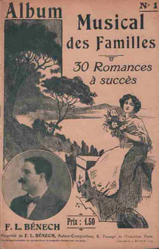 Partition de la chanson : Album Musical des familles numéro 1 Trente romances à succès : - Tout le long du faubourg - Chanson d'un soir - Ne brisez ...