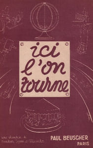 Partition de la chanson : Ici l'on tourne        