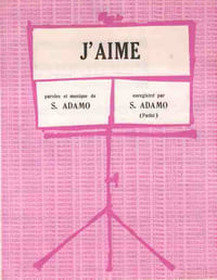 Partition de la chanson : J'aime