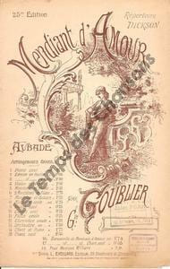 Partition de la chanson : Mendiant d'amour