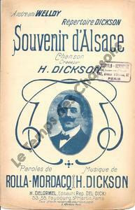 Partition de la chanson : Souvenir d'Alsace