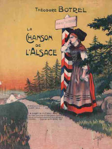 Partition de la chanson : Chanson de l'Alsace (La)