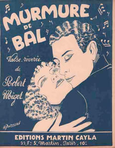 Partition de la chanson : Murmure de bal