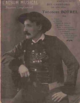 Partition de la chanson : Album Musical Théodore Botrel L'Album Musical est une revue mensuelle, celle-ci est le numéro 24 du mois de juin 1905, ...