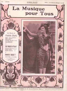 Partition de la chanson : Musique pour tous, les succès de Paulette Darty Musique pour tous est une revue mensuelle, celle-ci est le numéro 11 de la sixième année :- Deux sous d'amour - Rêve lointain - Mensonges - Premier rendez-vous - Les Breloques - Valse Aimée - Eternellement - Sourire d'Avril - Bande joyeuse - Tzigane marche Manque le dos de la couverture