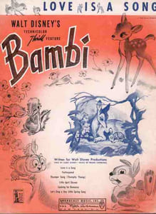 Partition de la chanson : Love is a song Bambi