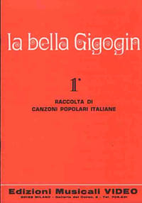 Partition de la chanson : Raccolta di canzoni popolari Italiane Recueil de chansons folkloriques Italiennes : - Addio morettin ti lasco - Amor, dammi quel fazzolettino - Bella ciao - Come porti i capelli bella bionda - Dove te vett, o Mariettina - E qui comando io - Il cacciatore del bosco - La bella gigogin - La campagnola - La cornacchia del Canada - La domenica andando alla messa - La monferrina - L'uva fogarina - O Angiolina - Picchia picchia la porticella - Sciur padrun da li beli braghi bianchi - Tutti mi chiamanono bionda