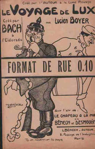 Partition de la chanson : Voyage de Lux (Le) Hommage au Capitaine Charles Eugène LUX Chanson d'actualité Eldorado,Lune Rousse