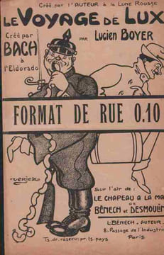 Partition de la chanson : Voyage de Lux (Le) Hommage au Capitaine Charles Eugène LUX Chanson d'actualité Eldorado,Lune Rousse. Bach - - Boyer ...