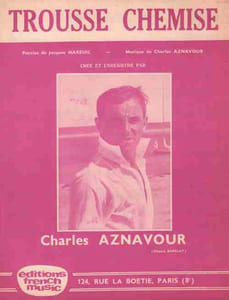 Partition de la chanson : Trousse chemise Annotation stylo en dessous des notes