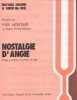 Partition de la chanson : Nostalgie d'Angie     Annotation crayon au dessus des notes   . Montand Yves - Mc Neil David - Mac Neil David