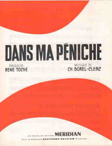 Partition de la chanson : Dans ma péniche     Edition de 1958   