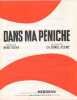 Partition de la chanson : Dans ma péniche     Edition de 1958   .  - Borel-Clerc Ch. - Toché René