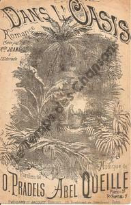 Partition de la chanson : Dans l'Oasis Romance Eldorado. Juana - Queille Abel - Pradels Octave