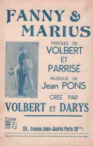 Partition de la chanson : Fanny et Marius