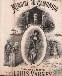 Partition de la chanson : Mémoire du ramoneur (Le) Bric à Brac Athénée Comique