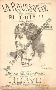 Partition de la chanson : Roussotte (La)        Théâtre des Variétés