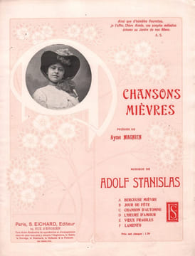 Partition de la chanson : Heure d'amour (L') " Chansons Mièvres " Poésie . - Stanislas Adolf - Magnien Aymé