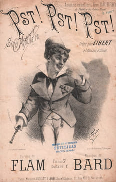 Partition de la chanson : Pst ! Pst ! Pst ! Scie populaire Alcazar d'Hiver. Libert - Bard - Flam