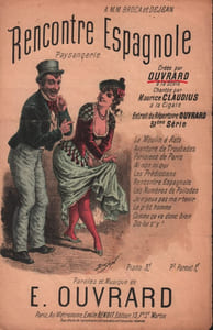 Partition de la chanson : Rencontre Espagnole Paysannerie Cigale (La),Scala