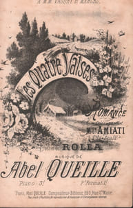 Partition de la chanson : Quatre valses (Les) Romance Scala